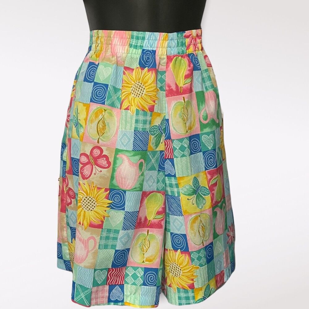 Koret High Waist Shorts Women's S Petite Multicolor VTG Casual Boho Cottagecore